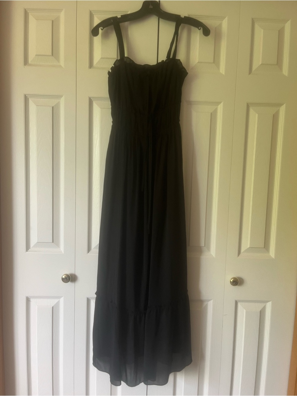 Black Strap Maxi Dress - Classic Women's Summer Dress